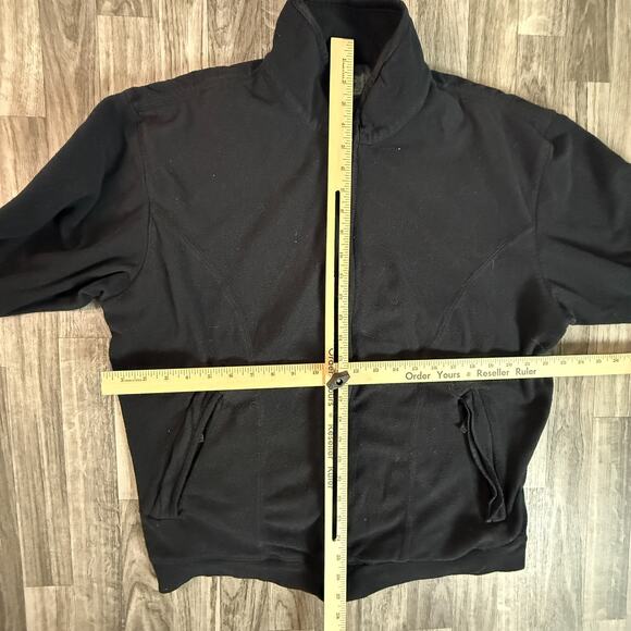 Descente International Collection Full Zip Black Mens Jacket Sweatshirt Fleece - Picture 2 of 6